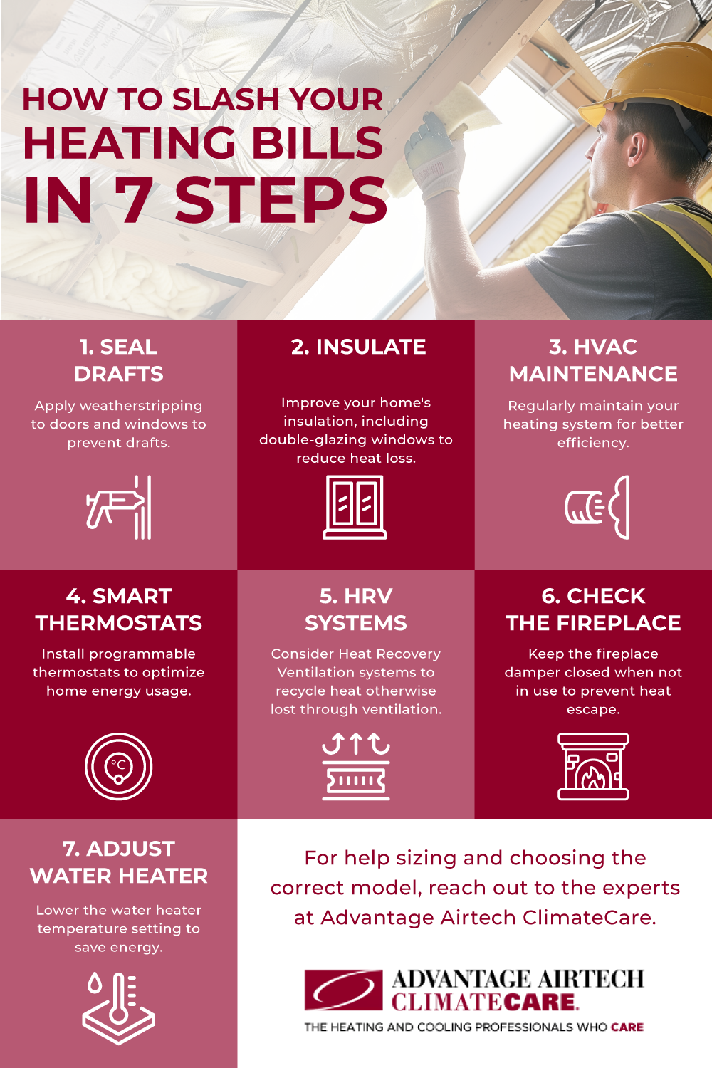 Winter's Coming: How to Slash Your Heating Bills in 7 Steps Infographic